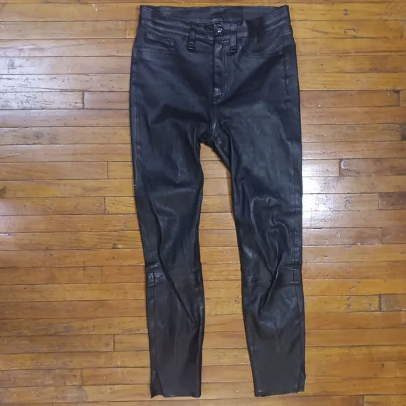 Rag & Bone Black Leather Pants - Picture 10 of 10